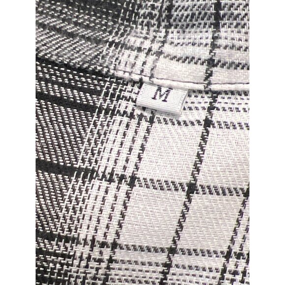 Dazy Women's Plaid Button-Down Shirts Set Black & Brown Size M - Picture 7 of 7